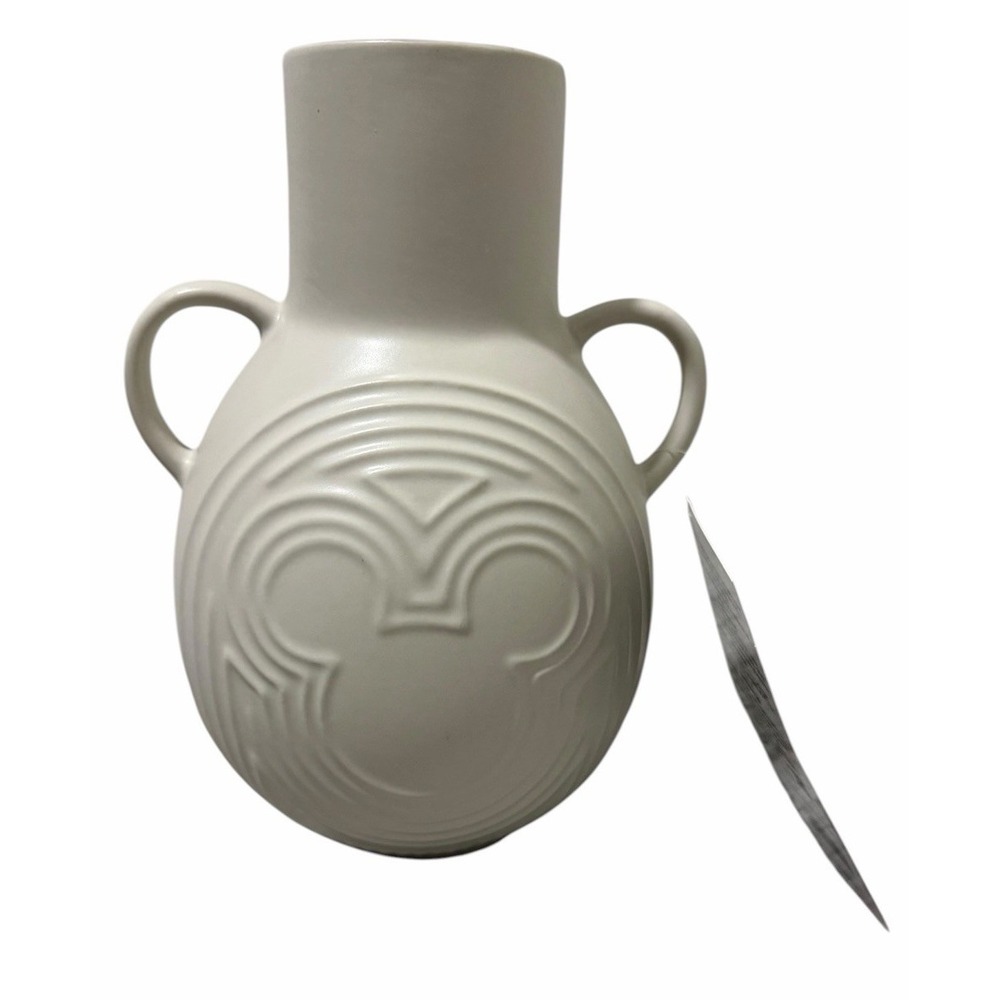 Disney Parks Home Collection Mickey Urn Silhouette with Handles Icon Vase